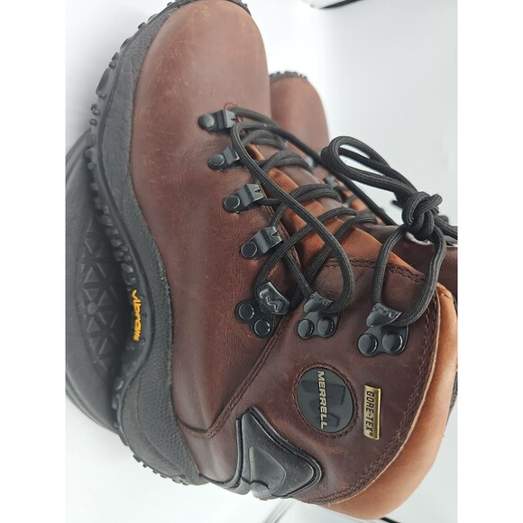 Merrell Men\'s Size US 9 Chameleon Gore-Tex Dark Brown Leather Work Boots main image 5